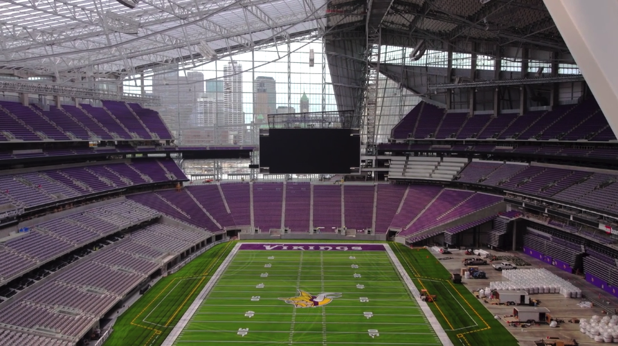 Minnesota Vikings' US Bank Stadium Completed A Month Ahead of Schedule, Electrical Construction & Design